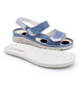 Super comfortable Velcro sandal Soft m-3351 blue