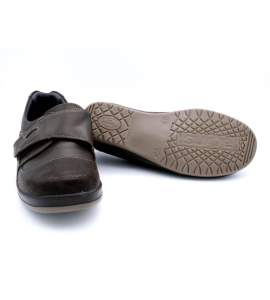 Velcro Shoe Last Wide Special pehmeä M-3106 Ruskea